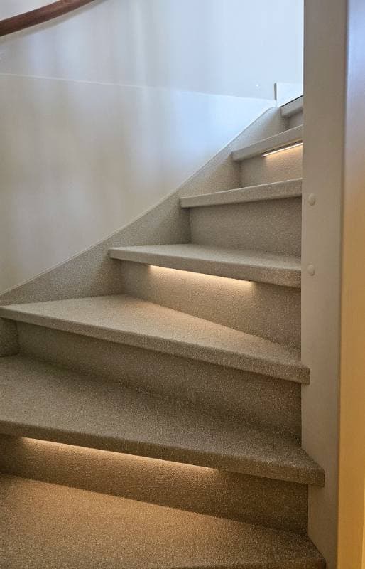 stair renovation with UrbanMist stone texture in Capelle aan den IJssel