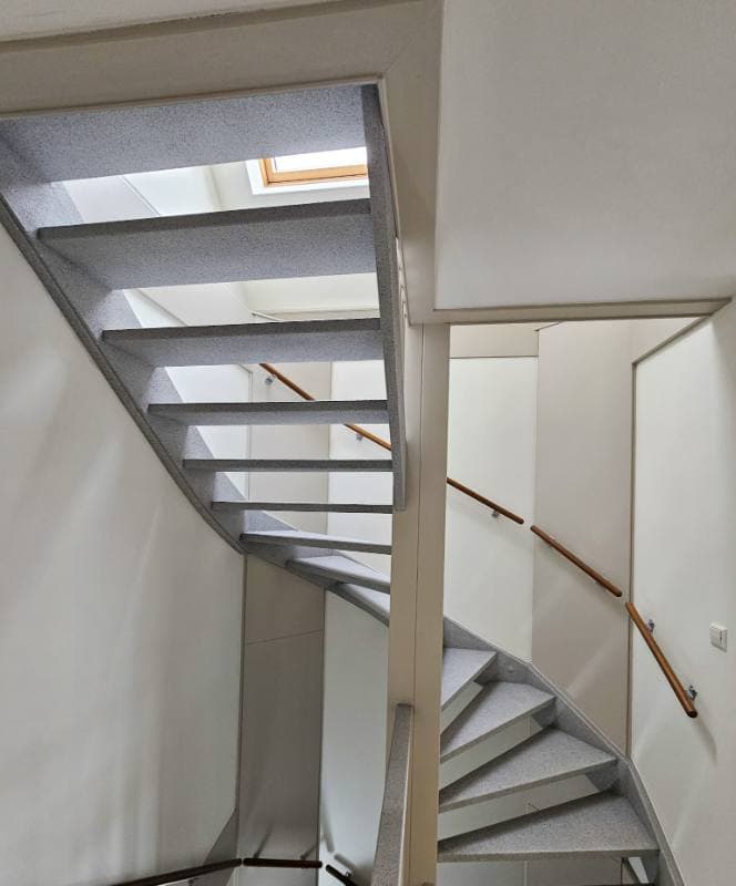 stair renovation with Urban Light stone texture in Den Haag