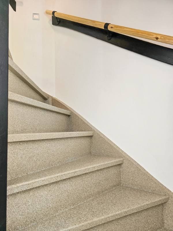 stair renovation with DesertBeige stone texture in Middelburg