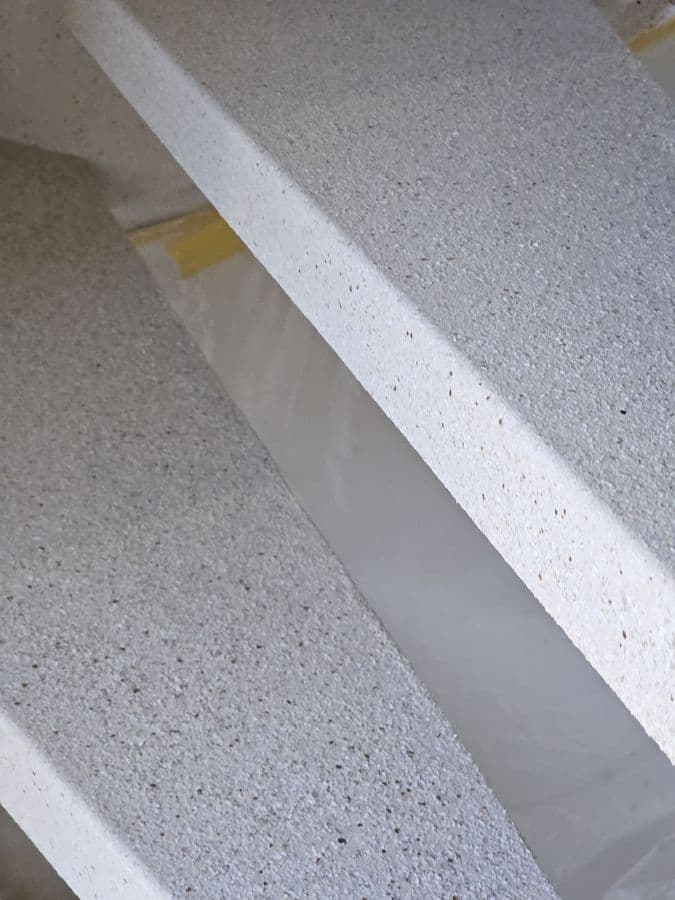 Signature CrystalSand — Stone texture detail with Design Pigments