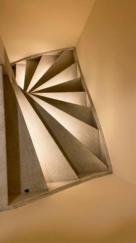 stair renovation with Desert Grain stone texture in Rotterdam