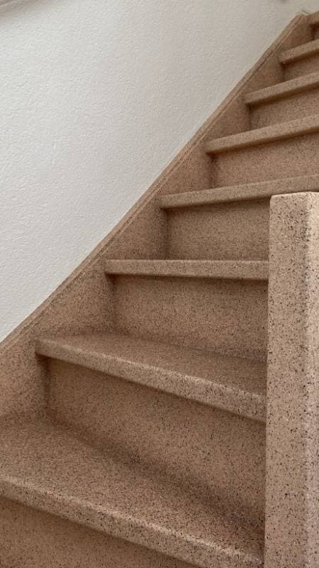 stair renovation with Granite Sand stone texture in Zoetermeer